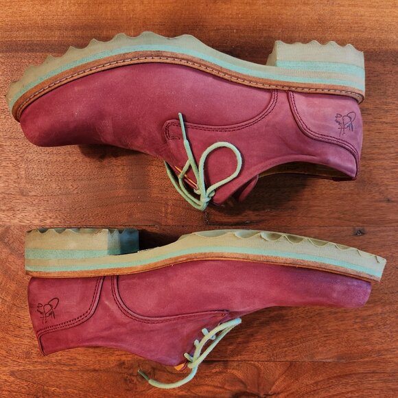 Fluevog Kaya Burgundy - Picture 2 of 10